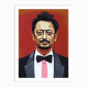 Irrfan Khan Illustration Movies Art Print