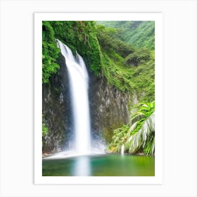 Diamond Falls, Saint Lucia Realistic Photograph Art Print