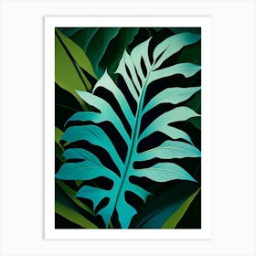 Valerian Leaf Vibrant Inspired 1 Art Print