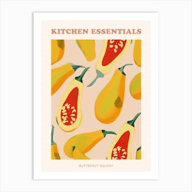 Butternut Squash Pastel Poster 1 Art Print