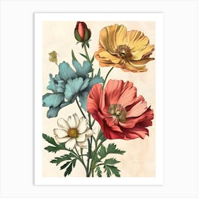 Illustratio Flower 5 1 Art Print