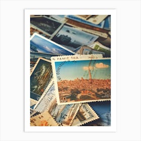 Postage Stamps 9 Art Print