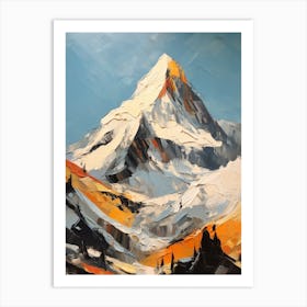 K2 Pakistan China 2 Mountain Painting Art Print