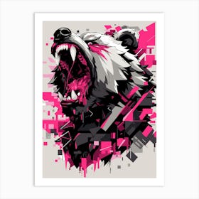 Abstract Bear Art Art Print