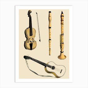 Musical Instruments Art Print