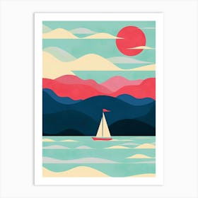 Sailboat In The Water Art Print