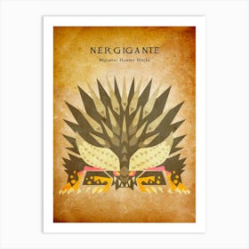 Nergigante Vintage Art Print