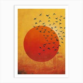 Birds In Flight Canvas Print Art Print