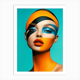 Geometric Portrait 0011 Geometric Portrait 0013 Geo Face 1 16 Art Print