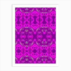 Purple Abstract Pattern 1 Art Print