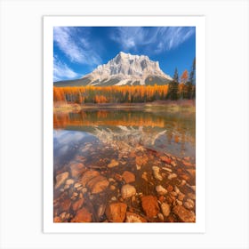 Fall In The Mountains 1 Art Print