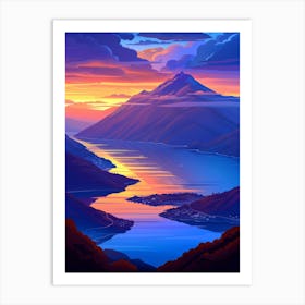 Landscape Painting 33 Art Print