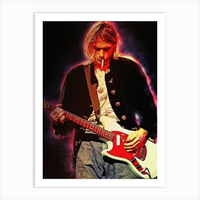 Spirit Of Kurt Cobain Art Print