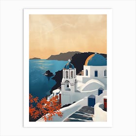 Santorini, Greece Art Print