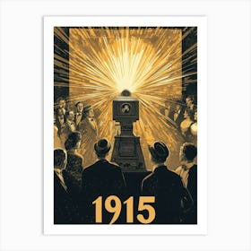 Aihrgdesign A Nostalgic Poster For An Early 1915 Cinema Scree 784a0eb9 4870 4ed2 84ee 650e43f89062 1 Art Print