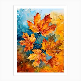 Fall Autumn Leaves Art Print