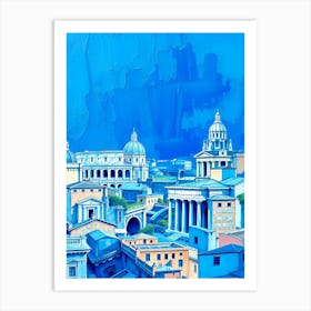 Rome Skyline Art Print