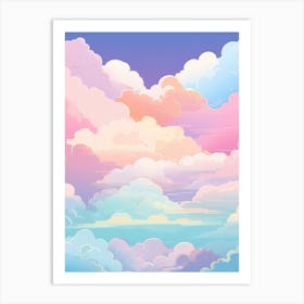 Clouds Background Art Print