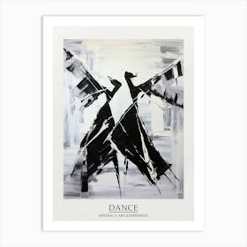 Dance Abstract Black And White 2 Poster Art Print