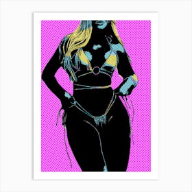 Abstract Geometric Sexy Woman (38) 1 Art Print