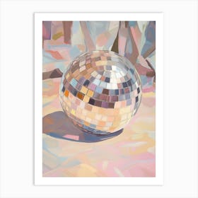 Pastel Disco Ball Art Print