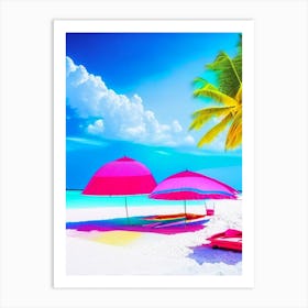 Maldives Beach Pop Art Photography Tropical Destination Art Print