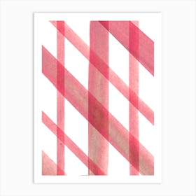 Pink Stripes Art Print