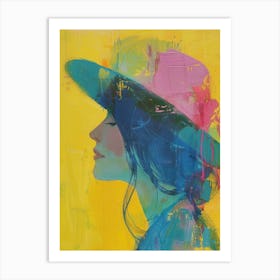 Woman In A Hat 48 Art Print
