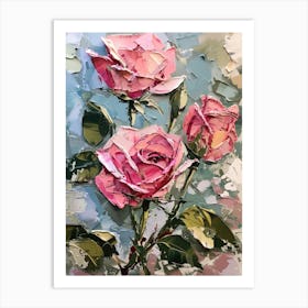 Pink Roses 12 Art Print