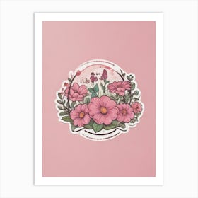 Pink Flowers 4 Art Print