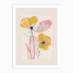 Providence Flower Market Boho Minimalist Style Art Print