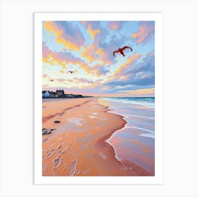 Sunset On The Beach 10 Art Print