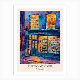 Edinburgh Book Nook Bookshop 1 Poster Art Print