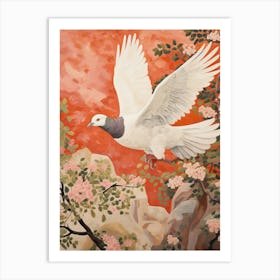 Pigeon 2 Detailed Bird Painting Art Print