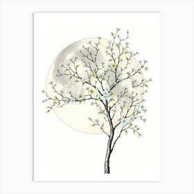 Full Moon Tree 1 Art Print