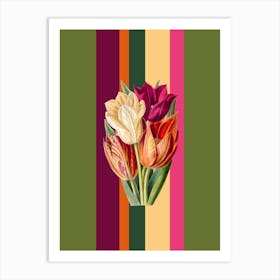 Belle Botanica 6 Tulips Art Print