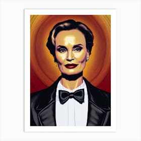 Jessica Lange Illustration Movies Art Print