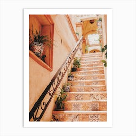 Bohemian Stairway Art Print