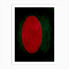 Bangladesh Flag Texture Art Print