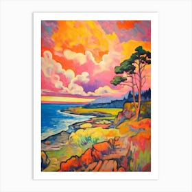 Whidbey Island Pointllism 2 Art Print