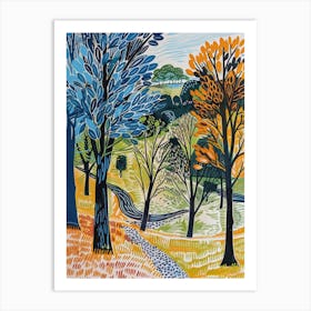 Autumn Walk 1 Art Print