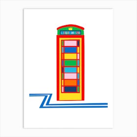 English Telephone Box Art Print