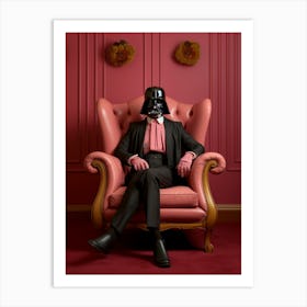 Darth Vader In Wes Anderson Style 03 Art Print