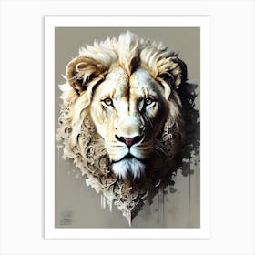 Lion Head 50 Art Print