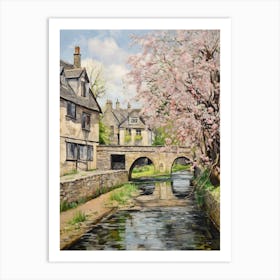 Bourton On The Water (Gloucestershire) Painting 5 Art Print