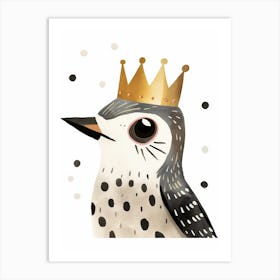 Little Flacon 2 Wearing A Crown Art Print