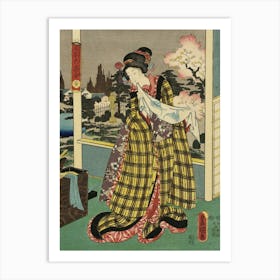 Yellow By Utagawa Kunisada (14) Art Print