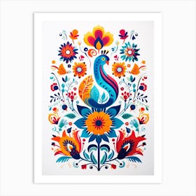 Scandinavian Bird Illustration Turkey 3 Art Print