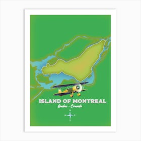 Island Of Montreal Quebec Canada Art Print