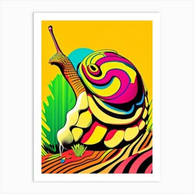 Giant African Land Snail 1 Pop Art Art Print